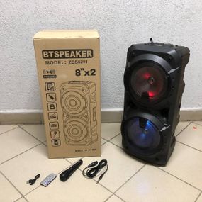 Bluetooth колонка-чемодан переносная, Блютуз колонка с динамичной подсветкой, Переносная блутуз колонка DI-28