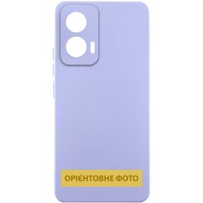 Чехол Silicone Cover Lakshmi Full Camera (AAA) для Motorola Moto G85 Белый / White Бузковий / Dasheen