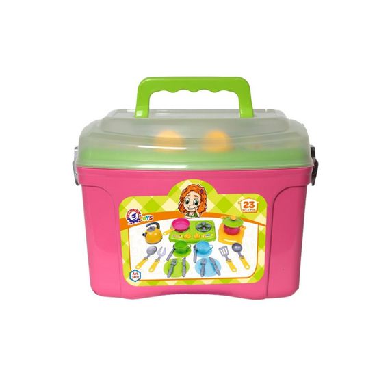 Ігровий набір "Посуд у валізі" ТехноК 2407TXK 23 предмети | Зображення 1