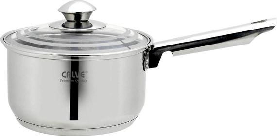 Ковш кухонный Calve CL-1865, 1.9 л, 16 см, из нержавеющей стали с крышкой, для всех типов плит