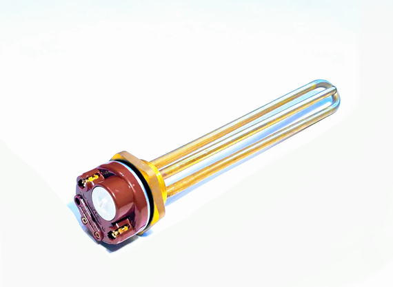 Тэн 2500W для бойлера с резьбой 1 1/4" с терморегулятором (Китай)