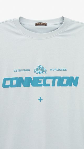 Футболка з принтом чоловіча GENUA G01222-0025 2XL Блакитний shop (2000999392122) | Зображення 1