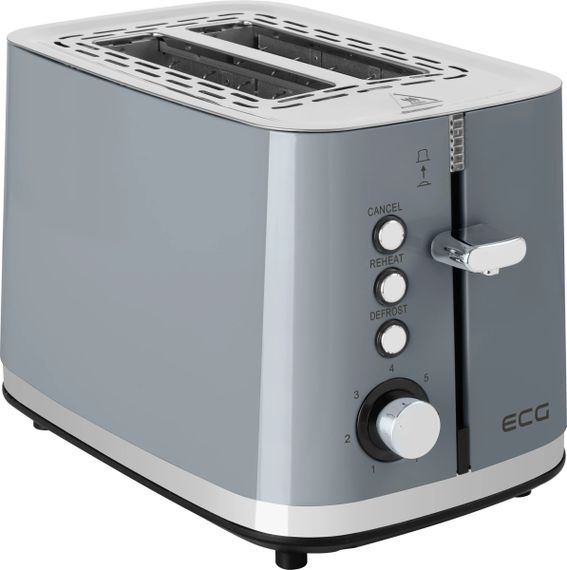 Тостер ECG ST 2766 Vintage Scuro 925 Вт сірий | Зображення 1