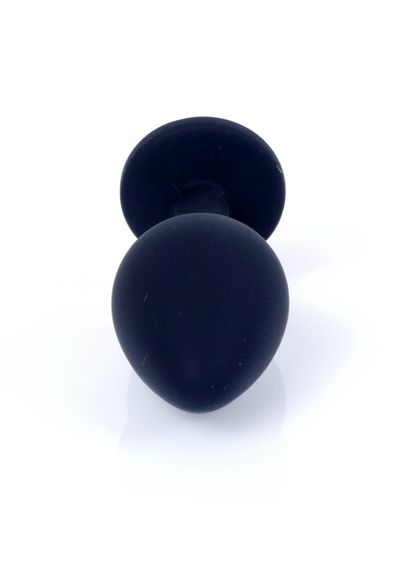 Анальна пробка - Jewellery Silicone Black Plug M Pink | Зображення 3