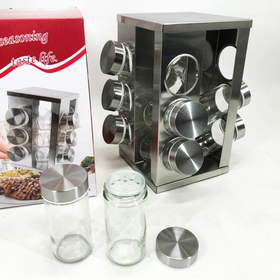 Банку для спецій UNIQUE 12 в 1, Пористий органайзер для зберігання спецій Баночка трав та WP-53 | Зображення 3