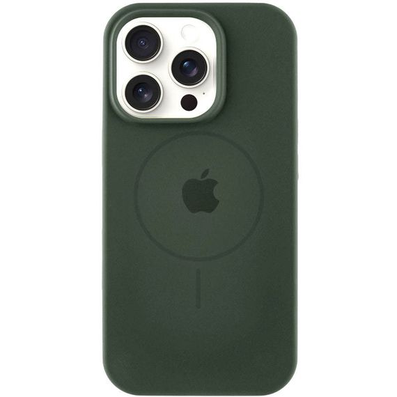 Чохол Silicone Case Full Protective (AA) with MagSafe для Apple iPhone 14 Pro Max (6.7") Зелений / Cyprus Green