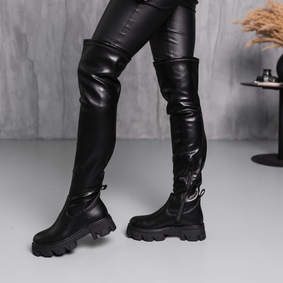 Ботфорты женские зимние Fashion Image 3885 38 размер 245 см Черный | Зображення 6
