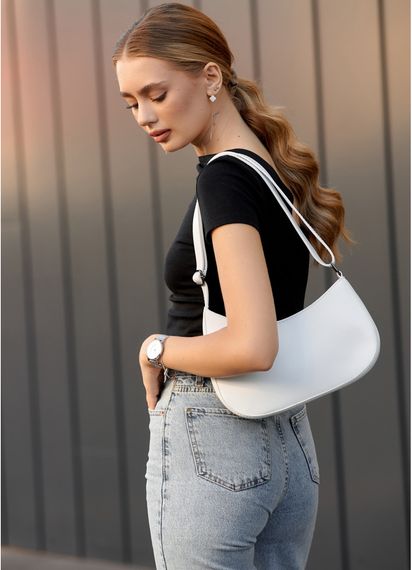 Сумка жіноча Sambag Leoma KOR Біла 29 х 7 х 16 см (53090008) | Зображення 7