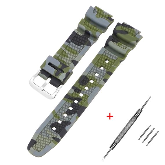 Ремінець для Casio G-Shock AQ-S800/AE-1200 Camo Green SL
