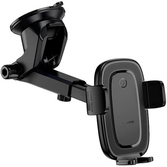 Автотримач з БЗП Borofone BH223 Follower 15W (center console) Black | Зображення 4