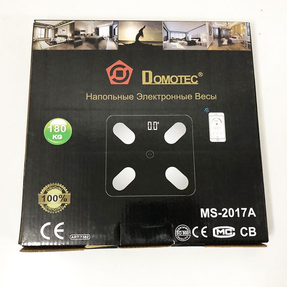 Весы напольные Domotec MS-2017A, Бытовые напольные весы, Весы GR-869 бытовые напольные | Зображення 3
