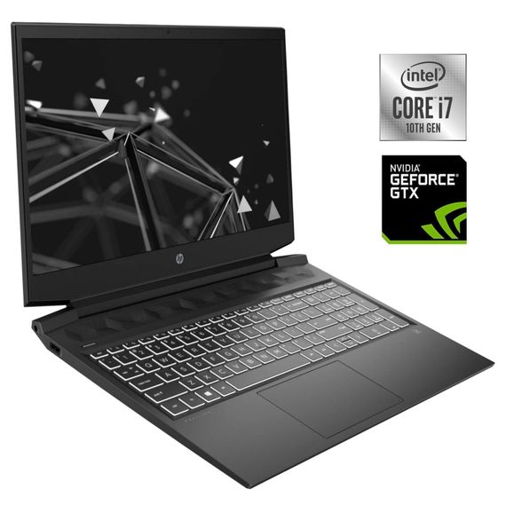 Игровой ноутбук Б-класс HP Pavilion Gaming 16-a0097nr / 16.1" (1920x1080) IPS / Intel Core i7-10750H (6 (12) ядер по 2.6 - 5.0 GHz) / 16 GB DDR4 / 512 GB SSD NVMe / nVidia GeForce GTX 1660 Ti Max-Q, 6 GB GDDR6, 192-bit / WebCam б/у