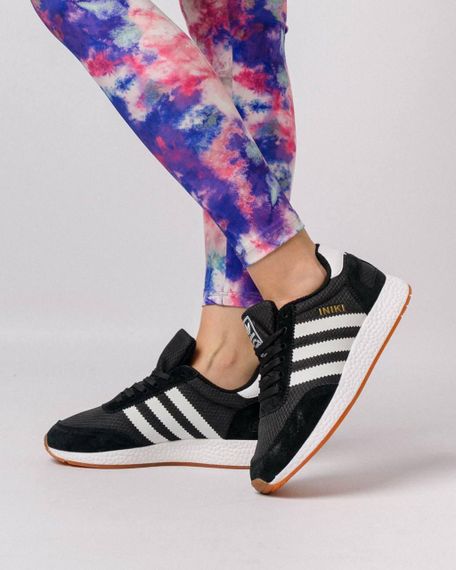 Зимние женские кроссовки Iniki  Fleece Termo Black White Stripes Gum, Вьетнам | Зображення 4