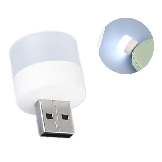 USB лампа Epic LED 1W, Білий / Циліндр