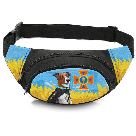 Сумка-бананка дитяча з принтом Пес Патрон поясна сумка для хлопчика (4583)