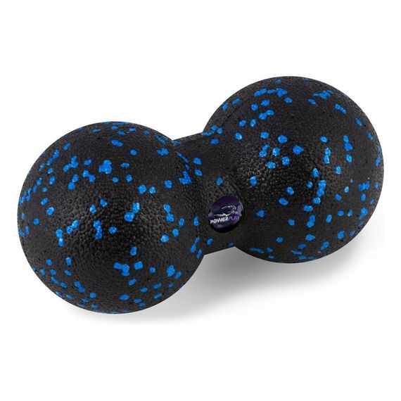 Набір для масажу та йоги Паверплей PP_4096 (Ролик 33*14 + 2-ва мячі) Blue + резинка 7.5 кг. | Зображення 3