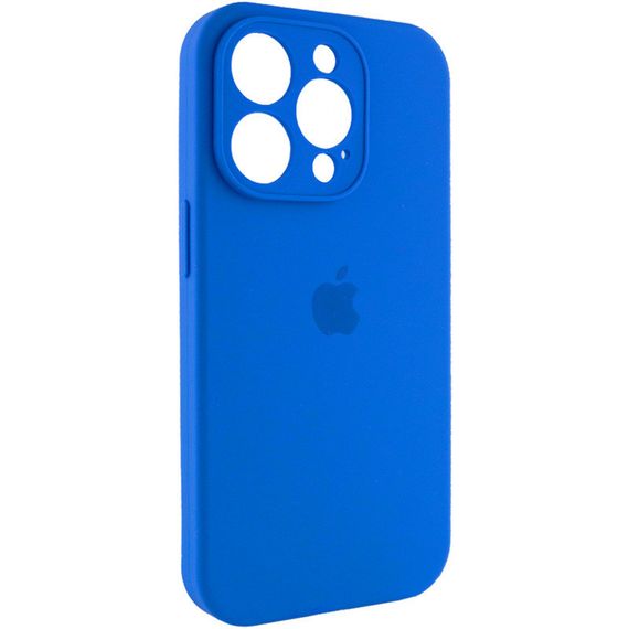 Чехол Silicone Case Full Camera Protective (AA) для Apple iPhone 13 Pro (6.1") Синий / Capri Blue | Зображення 1