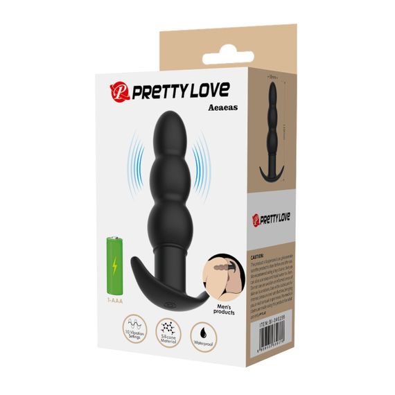 Анальний стимулятор з вібрацією PRETTY LOVE - Aeaeeas Vibrating Anal Plug, BI-040199 Sex Aura | Зображення 9