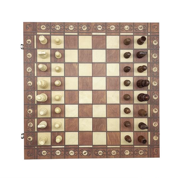 Набір настільних ігор "Шахи, нарди, шашки 3 в 1" Set1 NE-LG-11 ігрове поле 40х40 см | Зображення 5