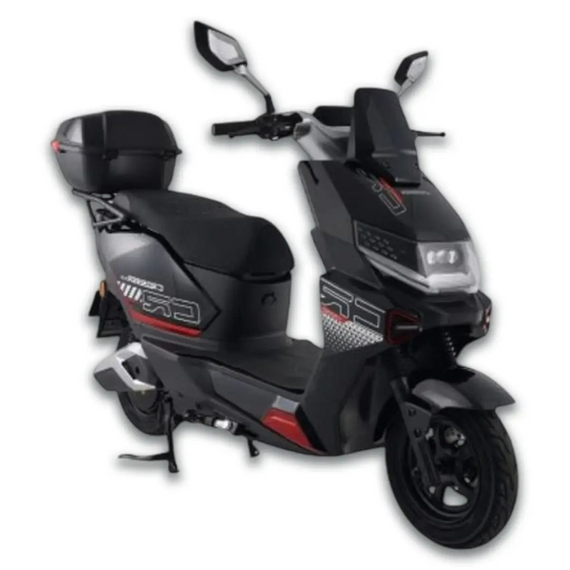 Електроскутер Crosser CR-20 2500W 72V 24Ah LiFePO4, до 75 км, 65 км/год, преміум електроскутер Чорний | Зображення 4