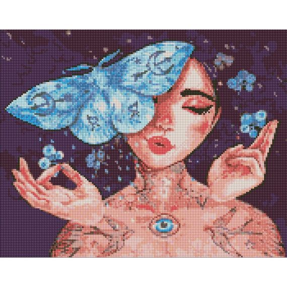 УЦІНКА! Алмазна мозаїка "Дотик метелика" ©lesya_nedzelska_art AMO7451-UC 40х50 см