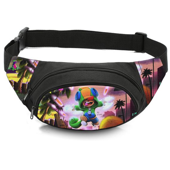 Сумка-бананка дитяча з принтом Бравл старс поясна сумка для хлопчика (4475)