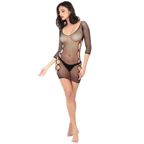 Пеньюар-Сітка Babydoll 46 Чорний 5169 | Зображення 8
