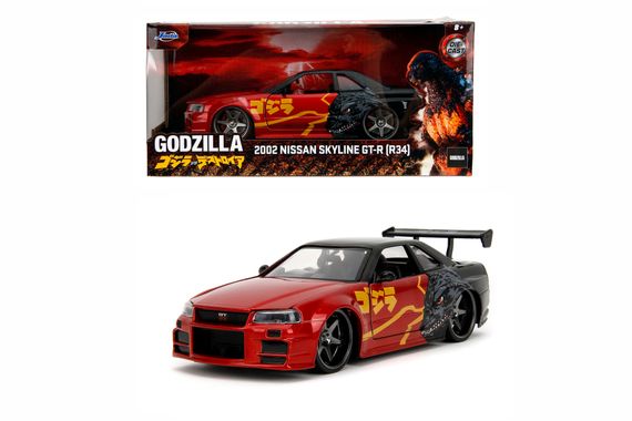 Игровая металлическая машинка Godzilla Нисан GTR | Зображення 6
