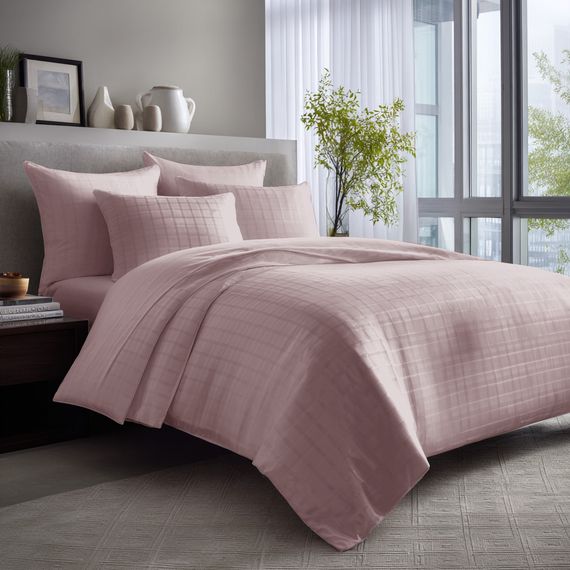 Комплект постільної білизни SoundSleep Jacquard Delicacy Rose сатин-жаккард Двоспальний Євро 200х220 см суха троянда