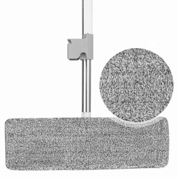 Запаска для швабри з мікрофібри (32х12см) / Змінна насадка для плоскої швабри / Запаска моп | Зображення 4