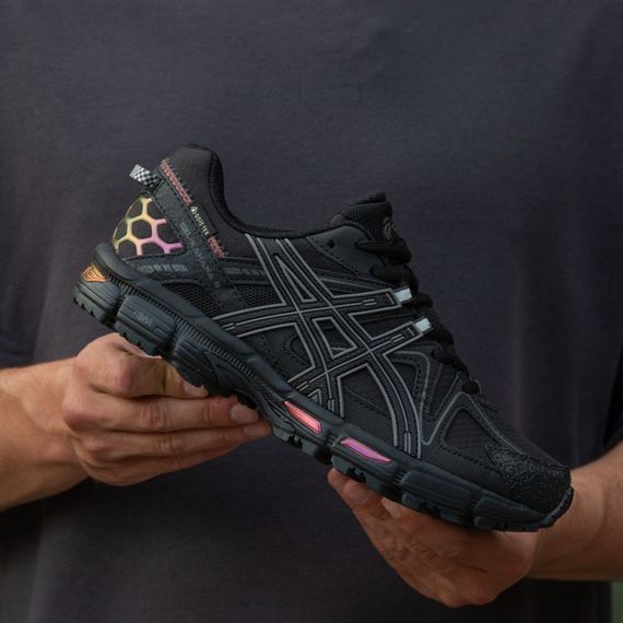 Кросівки демісезонні  Asics Gore-Tex колір чорний/червоний | Зображення 2