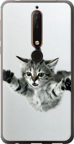Чехол на Nokia 6.1 Летящий котёнок "2322u-1628-17620"