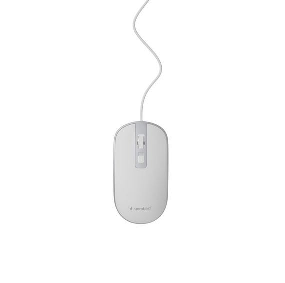 Оптична миша, MUS-4B-06-WS USB інтерфейс, бiло-сiра