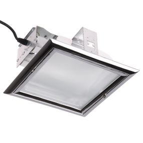 Светильник потолочный врезной  DL-10W/2x26W CHR/101 634 0103 SQR