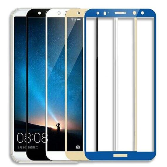 Защитное стекло 2.5D на весь экран для Huawei Mate 10 lite цвет Синий | Зображення 2