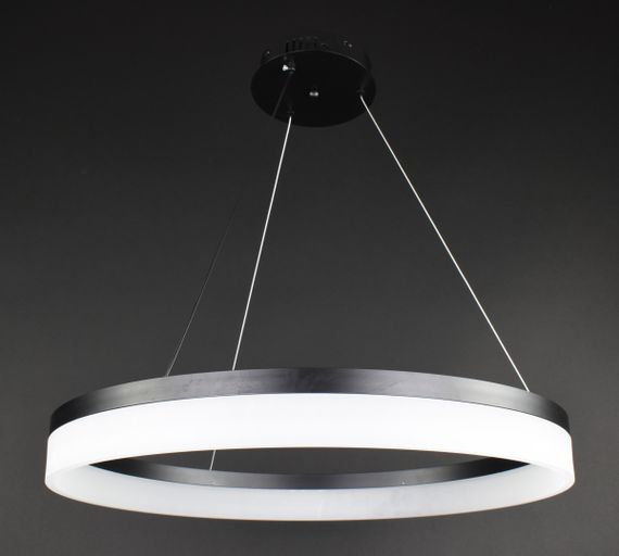 Люстра світлодіодна підвісна LED світильник для квартири на стелю лед 27848 Чорний 30-110х60х60 см. | Зображення 1