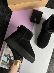 Уги UGG Classic Mini Platform Black Fur