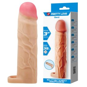 Насадка  на пеніс PRETTY LOVE Gerd Flesh, Extend your penis lenghth 3'' (76mm) Sex Aura