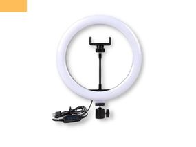 Кольцевая LED лампа для съемки с держателем телефона XPRO LC-330 USB 33cm (AM-1931)