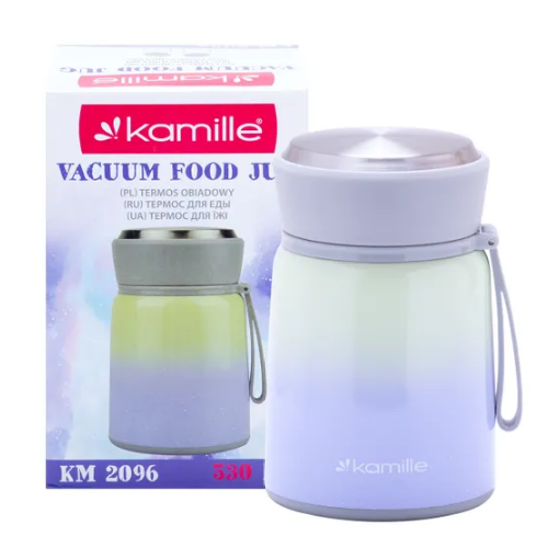 Термос харчовий 530мл з нерж.сталі KAMILLЕ 2096 | Зображення 6