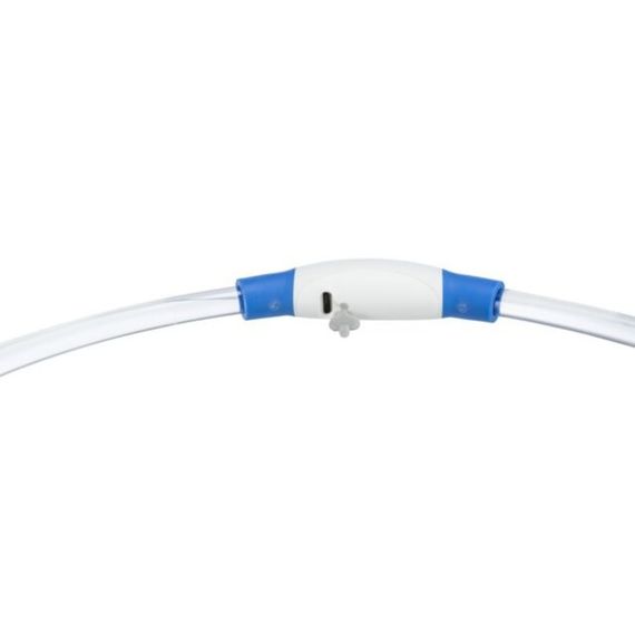 Нашийник Trixie Flash Light Ring USB для собак мигаючий силіконовий синій розмір S–M 40 см/8 мм | Зображення 2