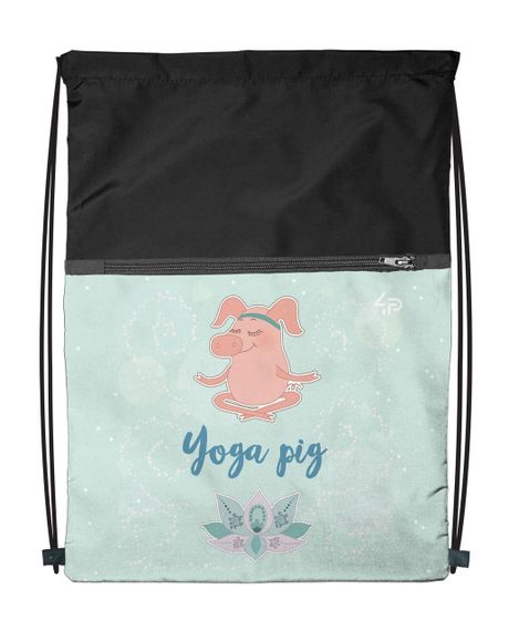 Рюкзак-сумка для одежды и обуви 4Profi  Seasons "Yoga Pig"  45333