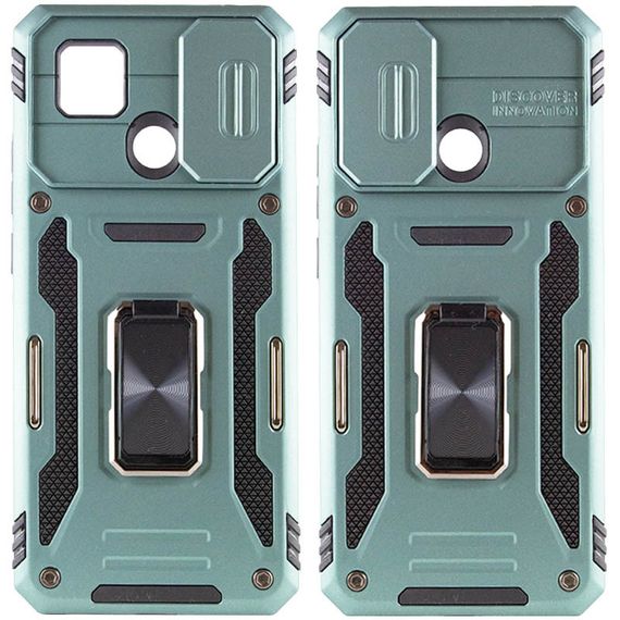 Ударостійкий чохол Camshield Army Ring для Xiaomi Redmi 9C / 10A Зелений / Light Green