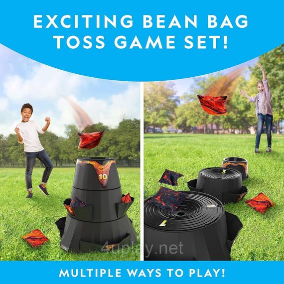Развивающий набор для игры в корнхол Вулкан National Geographic Volcano Bean Bag Toss Backyard Game Set | Зображення 1
