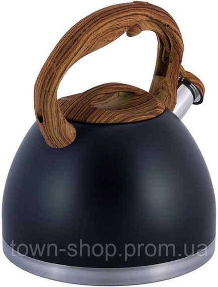 Чайник Kamille Whistling Kettle Black 2.7л из нержавеющей стали со свистком KM-1087 | Зображення 6