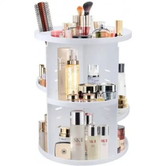 Органайзер для косметики 360 ° Rotation Cosmetic Organizer - Білий | Зображення 1