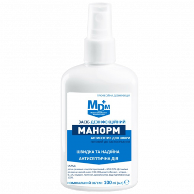 Антисептичний засіб MDM "Манорм" 100 мл блістер