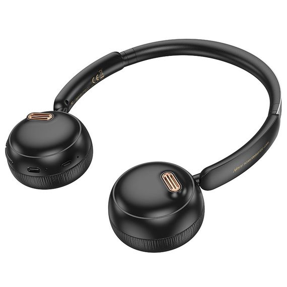 Накладні бездротові навушники Hoco W62 Verso retro Black | Зображення 1