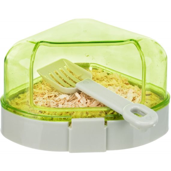 Туалет Trixie для гризунів кутовий з лопаткою пластиковий 14x8x11 см | Зображення 7