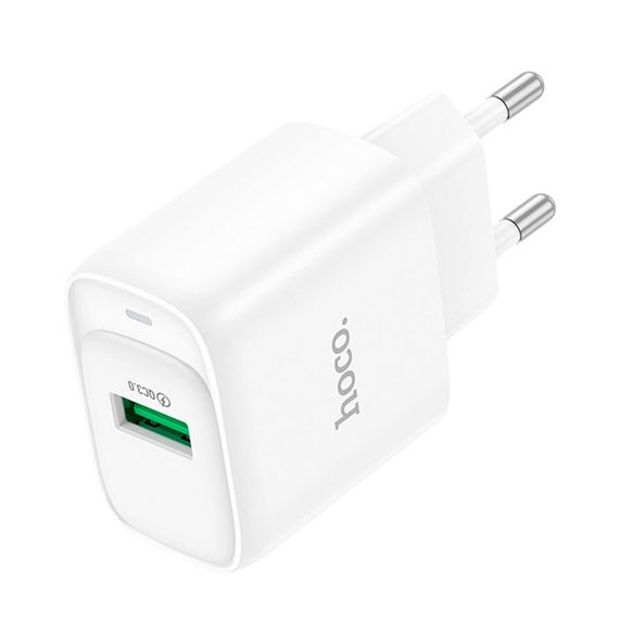 СЗУ 110-240V HOCO C140A 1xUSB, 18W, White, Blister